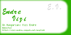endre vizi business card